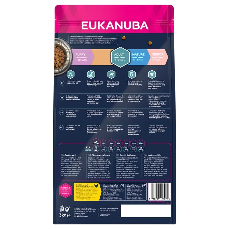 Eukanuba Adult Small Breed Poulet 15kg 5 Eukanuba Adult Small Breed Poulet 15kg – Image 3