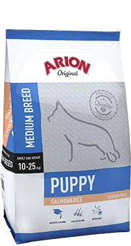 ARION Original Pupppy Medium Breed Saumon & Riz 3kg+ Surprise Gratuit Pour Votre Chien 4 ARION Original Pupppy Medium Breed Saumon & Riz 3kg+ Surprise Gratuit Pour Votre Chien – Image 2