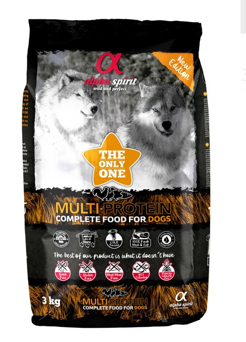 Alpha SpirIt Multiprotein 3kg+ Surprise Gratuite Pour Votre Chien 3 Alpha SpirIt Multiprotein 3kg+ Surprise Gratuite Pour Votre Chien