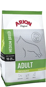 Arion Original Adulte Medium Breed Poulet & Riz 3kg 4 Arion Original Adulte Medium Breed Poulet & Riz 3kg – Image 2