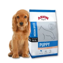 Arion Original Puppy Medium Breed Saumon Et Riz 12kg X 12 -Doux Museau Soldes Magasin fre pl Arion Original Puppy Medium Breed Saumon et Riz 12kg 8504 1