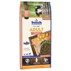 BOSCH Adult Salmon & Potato 15kg+Surprise Gratuite Pour Chien -Doux Museau Soldes Magasin fre pl BOSCH Adult Salmon Potato 15kg 8790 1