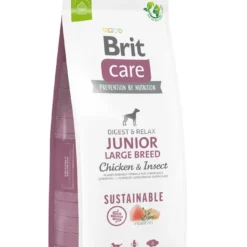 BRIT CARE Dod Sustainable Junior Large Breed Chicken & Insect 12kg X2