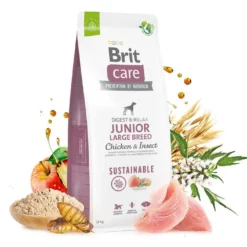 BRIT CARE Dod Sustainable Junior Large Breed Chicken & Insect 12kg X2 -Doux Museau Soldes Magasin fre pl BRIT CARE Dod Sustainable Junior Large Breed Chicken Insect 12kg x2 30734 3
