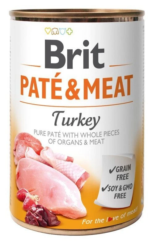 BRIT PATE & MEAT TURKEY 800g X10 4 BRIT PATE & MEAT TURKEY 800g X10 – Image 2