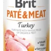 BRIT PATE & MEAT TURKEY 800g X10 2 BRIT PATE & MEAT TURKEY 800g X10 -Doux Museau Soldes Magasin fre pl BRIT PATE MEAT TURKEY 800g x10 30759 1