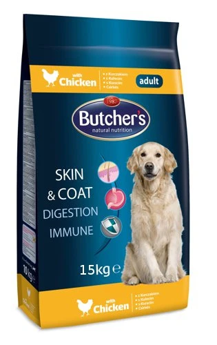 BUTCHER'S Skin&Coat Digestion Immune Poulet 15kg - Nouvelle Recette 3 BUTCHER'S Skin&Coat Digestion Immune Poulet 15kg - Nouvelle Recette