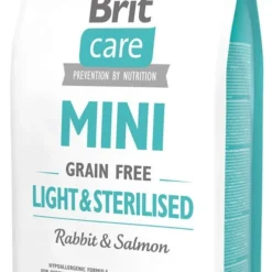 Brit Care Mini Grain Free Light & Sterilized Avec Lapin Et Saumon 2kg