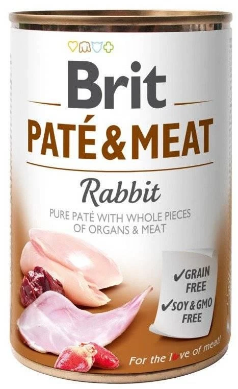 Brit Pate & Meat Au Lapin 400g X10 4 Brit Pate & Meat Au Lapin 400g X10 – Image 2