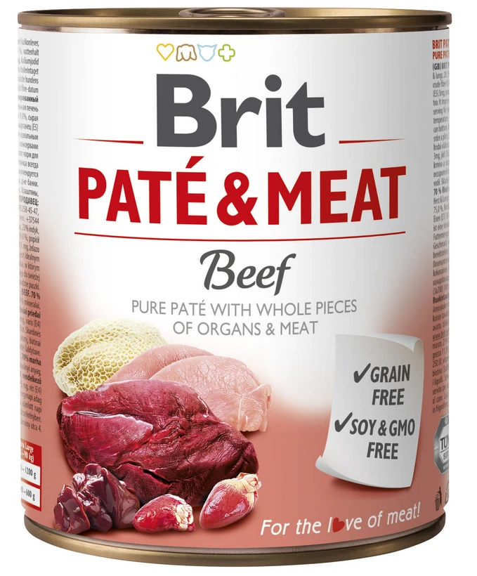 Brit Pate & Meat à Base De Bœuf 800g X6 3 Brit Pate & Meat à Base De Bœuf 800g X6