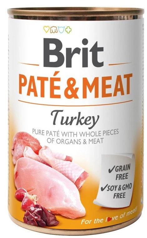 Brit Pate & Meat à La Dinde 400g X10 3 Brit Pate & Meat à La Dinde 400g X10