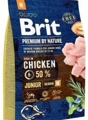 Brit Premium By Nature Junior M Avec Poulet 3kg + Surprise Gratuite Pour Chien -Doux Museau Soldes Magasin fre pl Brit Premium By Nature Junior M au poulet 3 kg 9703 1