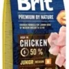 Brit Premium By Nature Junior M Avec Poulet 15 Kg