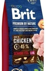 Brit Premium By Nature Senior L+XL Au Poulet 15 Kg+ Surprise Gratuite Pour Chien