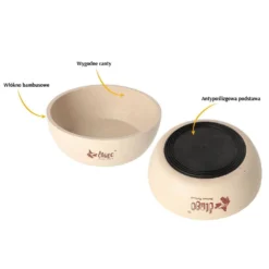 DINGO- Bol Antidérapant En Fibre De Bambou - 1500ml -Doux Museau Soldes Magasin fre pl DINGO Bol antiderapant en fibre de bambou 1500ml 29828 6