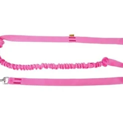 Dingo Laisse Avec Amortisseur Et Poignée Rose 170cm