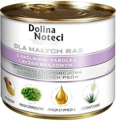 Dolina Noteci Premium Pour Chiens De Petite Race Avec Du Lapin, Des Haricots Et Du Riz 185g X12 3 Dolina Noteci Premium Pour Chiens De Petite Race Avec Du Lapin, Des Haricots Et Du Riz 185g X12