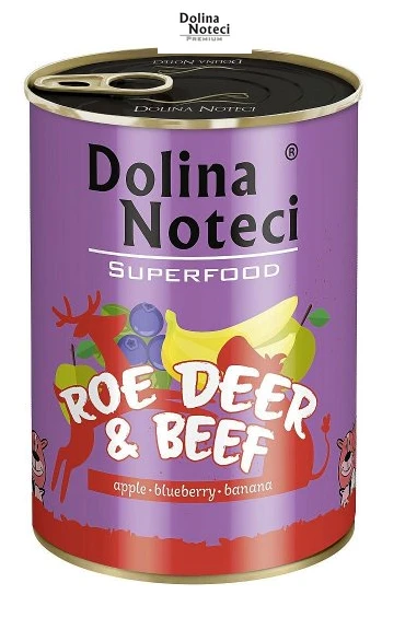 Dolina Noteci Superfood Cerf Et Bœuf 400g X6 4 Dolina Noteci Superfood Cerf Et Bœuf 400g X6 – Image 2
