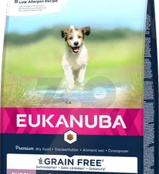 EUKANUBA Puppy&Junior Small/Medium Sans Céréales 3kg +Surprise Gratuit Pour Votre Chien
