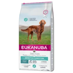Eukanuba Daily Care Adult Sensitive Digestion 12kg+Surprise Gratuite Pour Votre Chien -Doux Museau Soldes Magasin fre pl Eukanuba Daily Care Adult Sensitive Digestion 12kg 13625 1 1