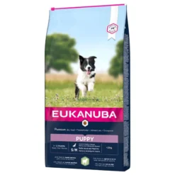 Eukanuba Puppy & Junior Small/Medium Agneau & Riz 12kg + Surprise Gratuite Pour Votre Chien -Doux Museau Soldes Magasin fre pl Eukanuba Puppy Junior Small Medium Agneau Riz 12kg 13292 1