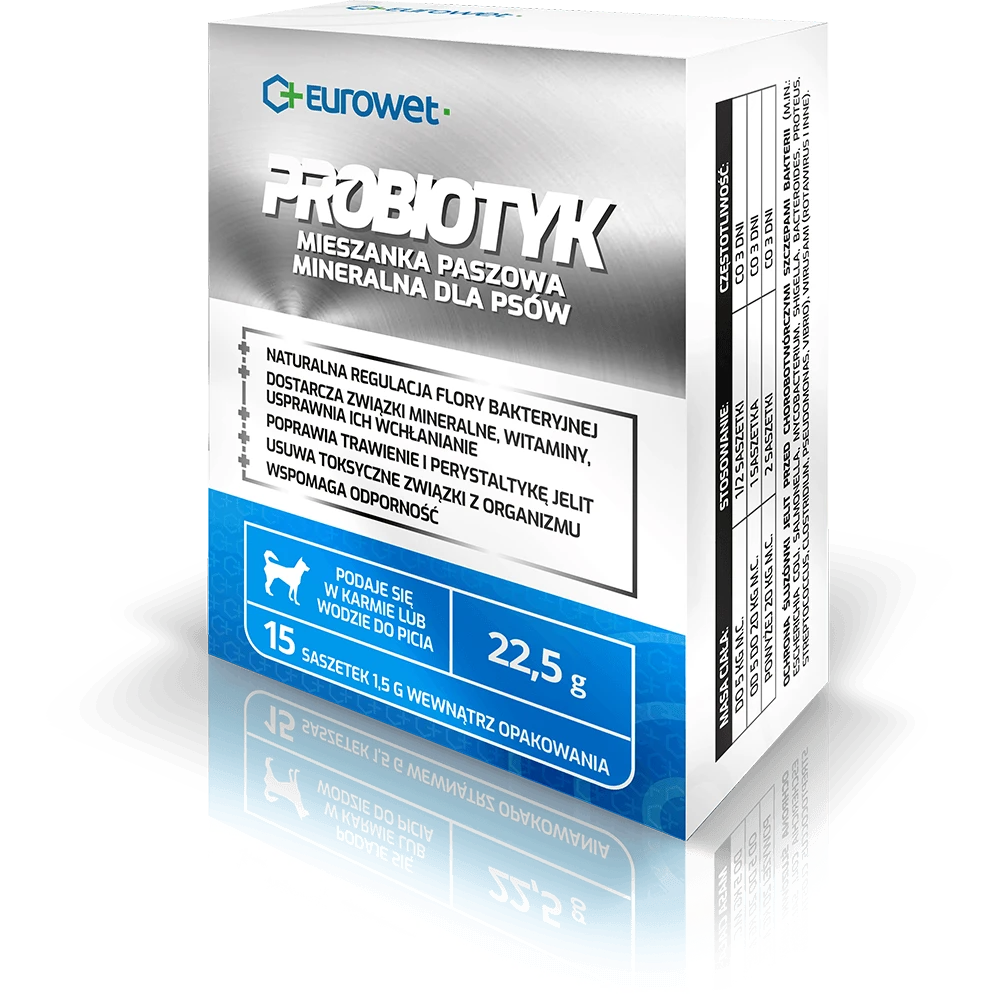 Eurowet Sachets Probiotiques Pour Chiens 15x1,5g 3 Eurowet Sachets Probiotiques Pour Chiens 15x1,5g