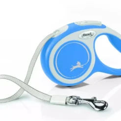 FLEXI Laisse New Comfort M Ruban 5m Jusqu'à 25kg Bleu + Surprise Gratuite Pour Chien