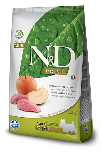 Farmina N&D Prime Canine Adult Mini Boar&Apple 2,5kg 3 Farmina N&D Prime Canine Adult Mini Boar&Apple 2,5kg
