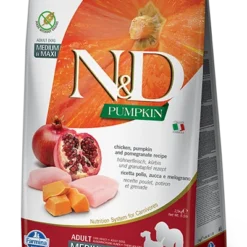 Farmina N&D Pumpkin Grain Free Canine Adult Medium&Maxi Chicken&Pomegranate 12kg