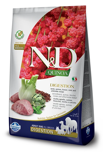 Farmina N&D Quinoa Canine Digestion Lamb 2,5kg 3 Farmina N&D Quinoa Canine Digestion Lamb 2,5kg