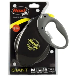 Flexi Giant Laisse Ruban M 8m Jusqu'à 25kg Néon+ Surprise Gratuite Pour Chien