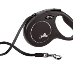 Flexi Laisse New Classic M Sangle 5m Jusqu'à 25kg Noir