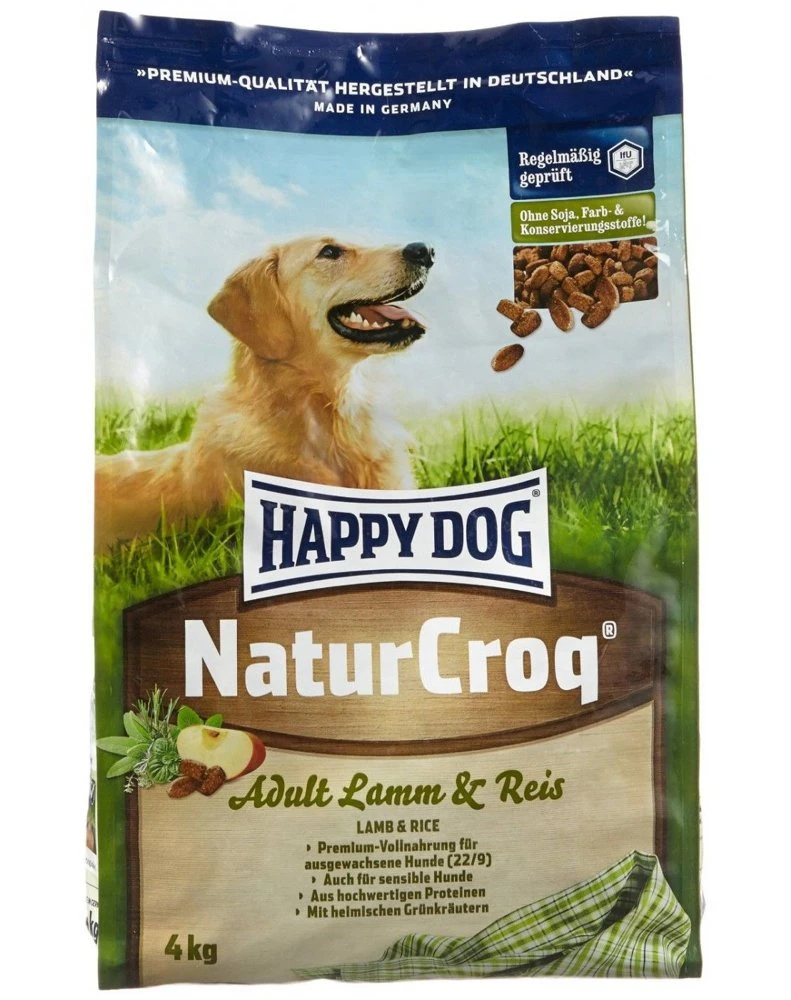 Happy Dog NaturCroq Adult Agneau & Riz 4kg 4 Happy Dog NaturCroq Adult Agneau & Riz 4kg – Image 2