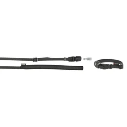 KERBL GoLeyGo 2.0 Ensemble Laisse + Collier Noir Pour Chien 10mm X 29-45cm, S