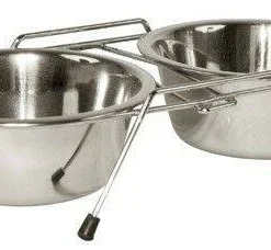 KERBL Support Double Avec Gamelles Pour Chiens 2 X 1800 Ml