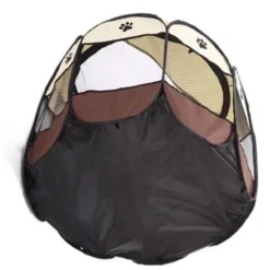 LODGE PLIANT POUR CHAT - MARRON 91x91x58cm -Doux Museau Soldes Magasin fre pl LODGE PLIANT POUR CHAT MARRON 91x91x58cm 21463 3