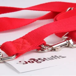 Laisse Réglable DogStuffs - Rouge 15mm/220cm -Doux Museau Soldes Magasin fre pl Laisse reglable DogStuffs Rouge 15mm 220cm 27622 4
