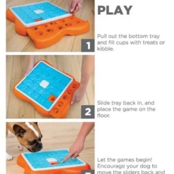 Nina Ottosson Dog Challenge Slider - Un Jeu Interactif Pour Les Chiens - Niveau 3. -Doux Museau Soldes Magasin fre pl Nina Ottosson Dog Challenge Slider un jeu interactif pour les chiens niveau 3 25986 5