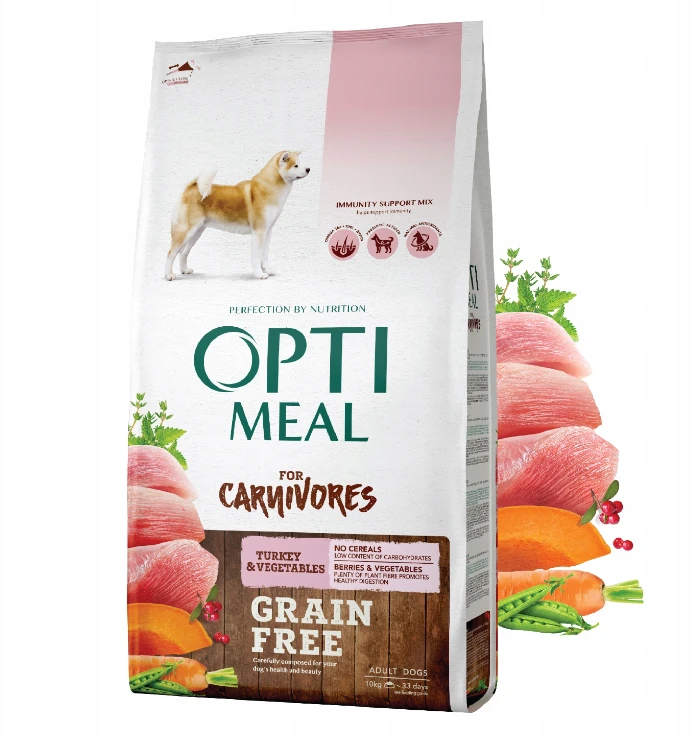 OPTIMEAL Adulte Pour Chiens Avec Dinde Et Légumes 10kg 3 OPTIMEAL Adulte Pour Chiens Avec Dinde Et Légumes 10kg