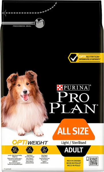 PURINA PRO PLAN PRO PLAN Light Sterilised All Sizes Croquettes Pour Chiens Adultes Riches En Poulet 14kg 5 PURINA PRO PLAN PRO PLAN Light Sterilised All Sizes Croquettes Pour Chiens Adultes Riches En Poulet 14kg – Image 3