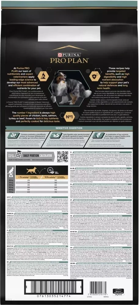 PURINA PRO PLAN PRO PLAN Sensitive Digestion Croquettes Pour Chien Adulte Medium Riche En Agneau 14kg 4 PURINA PRO PLAN PRO PLAN Sensitive Digestion Croquettes Pour Chien Adulte Medium Riche En Agneau 14kg – Image 2