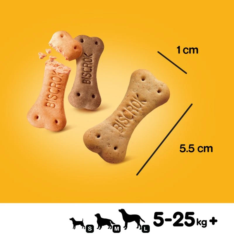 Pedigree Biscrok Biscuits Pour Chiens Adultes Sous Forme De Petits Os Avec De L'agneau, Du Poulet Et Du Bœuf 200g 5 Pedigree Biscrok Biscuits Pour Chiens Adultes Sous Forme De Petits Os Avec De L'agneau, Du Poulet Et Du Bœuf 200g – Image 3