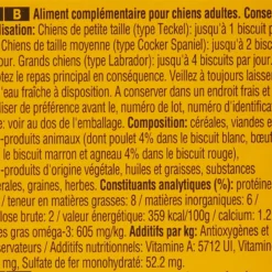 Pedigree Biscrok Biscuits Pour Chiens Adultes Sous Forme De Petits Os Avec De L'agneau, Du Poulet Et Du Bœuf 200g X2 -Doux Museau Soldes Magasin fre pl Pedigree Biscrok Biscuits Pour chiens adultes sous forme de petits os avec de lagneau du poulet et du boeuf 200g x2 30141 3