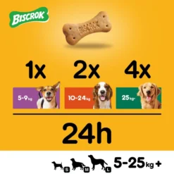 Pedigree Biscrok Biscuits Pour Chiens Adultes Sous Forme De Petits Os Avec De L'agneau, Du Poulet Et Du Bœuf 200g X2 -Doux Museau Soldes Magasin fre pl Pedigree Biscrok Biscuits Pour chiens adultes sous forme de petits os avec de lagneau du poulet et du boeuf 200g x2 30141 4