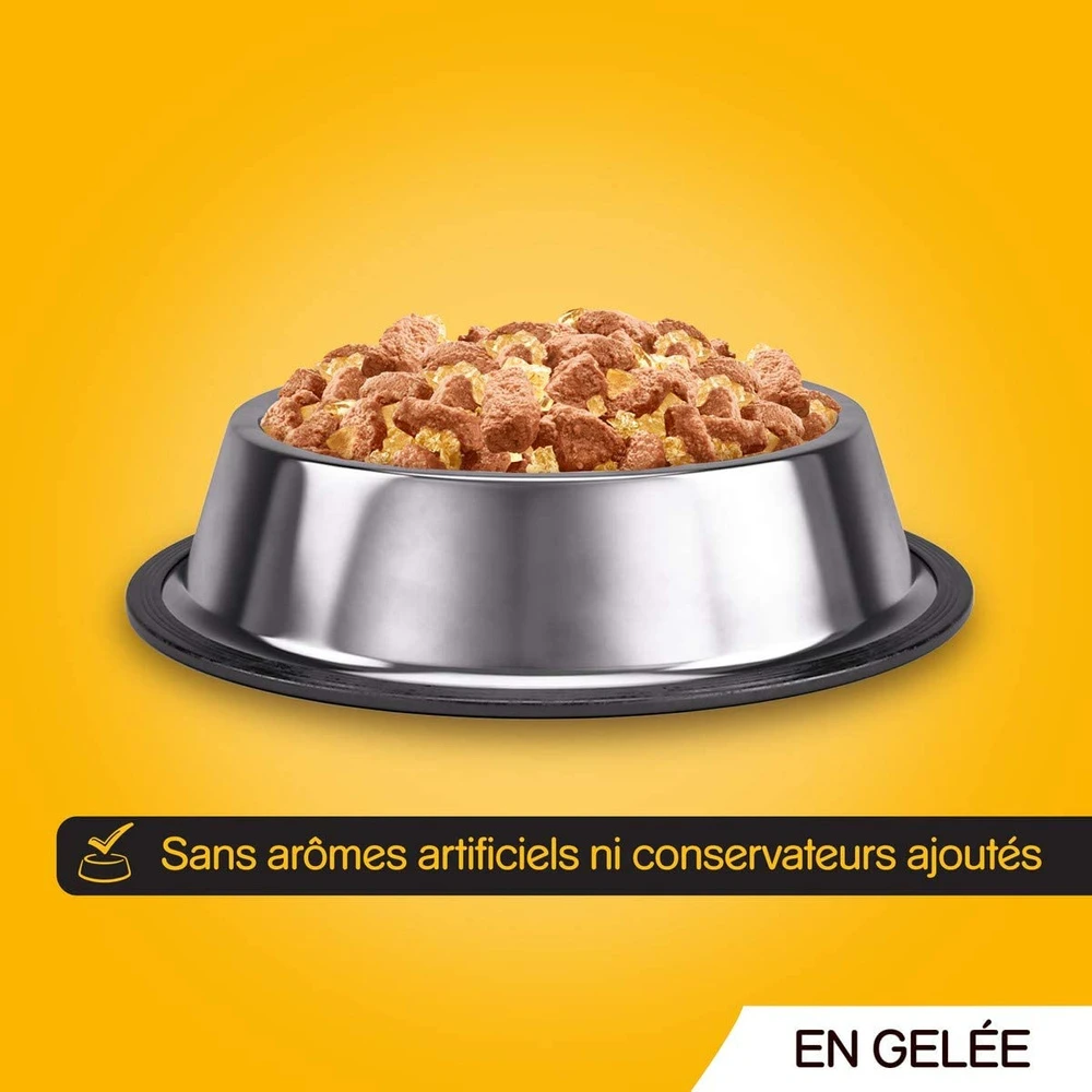 Pedigree Croquettes Humides En Gelée Pour Chiens Adultes Saveurs Variées (boeuf, Poulet, Agneau, Volaille) 40x100g 7 Pedigree Croquettes Humides En Gelée Pour Chiens Adultes Saveurs Variées (boeuf, Poulet, Agneau, Volaille) 40x100g – Image 5