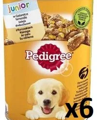 Pedigree Nourriture Humide Pour Chiots Avec Gelée De Poulet 6 X 400g