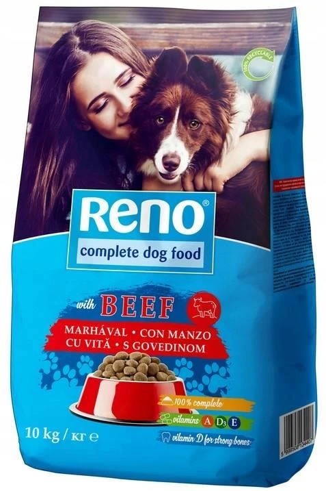 Reno Aliments Secs Pour Chiens Avec Boeuf 10kg 3 Reno Aliments Secs Pour Chiens Avec Boeuf 10kg