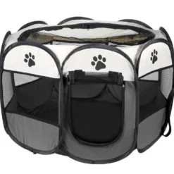 Tanière Pliable Pour Chat - Grise 91x91x58cm