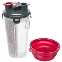 Trixie Contenant à Eau Et à Nourriture 2x0.35l