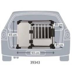 Trixie Transporteur En Aluminium L 93x65x81cm -Doux Museau Soldes Magasin fre pl Trixie Transporteur en aluminium L 93x65x81cm 10736 2